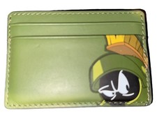 Fossil Karten Etui Grün Marvin Marsianer Leder Kartenhalter Herren Casual