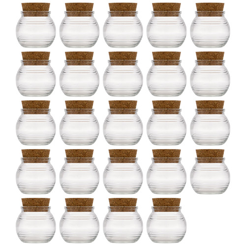 24x 210ml korkenglas glas - 210ml, mit