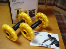 CORE Wheels Dynamischer Kraft Rumpf- & Bauchtrainer Butterfly Schaumstoffgriffe