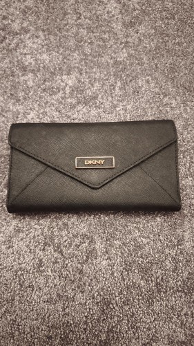 Dkny geldbörse schwarz leder - dkny,