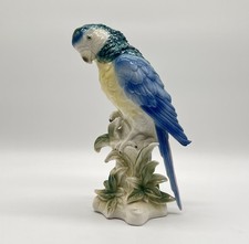 Wagner & Apel Porzellan Figur Papagei Kakadu Tierfigur Vogel Gräfenthal Signiert