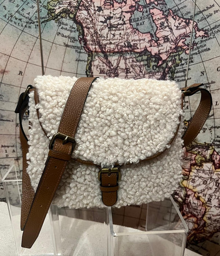Beige teddy posttasche - teddy,