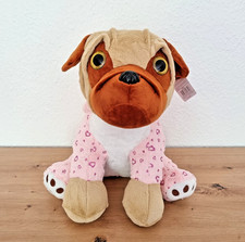 Plüschtier, sitzender Mops