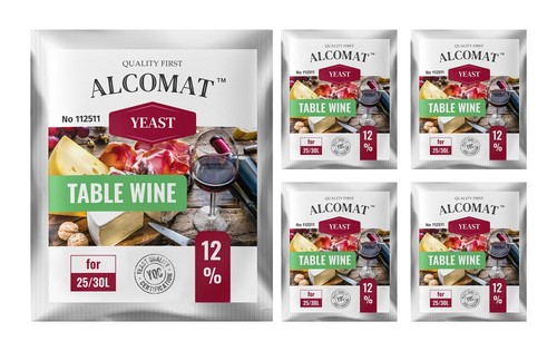 Weinhefe alcomat table - 5, x