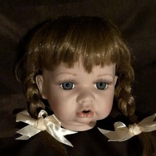 Puppenperücke Corrina dunkel