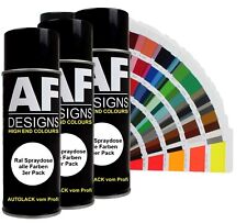 RAL Spraydose 3er Pack Autolack Sprühdose seidenmatt Buntlack