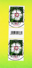 Federnelke 85 Ct EAN-Code ERSTTAGSSTEMPEL Zwischenstegpaar Nr. 20 500er Rolle 1a