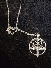 baphomet kette silber