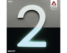 Hausnummer 2 Nachtleuchtend