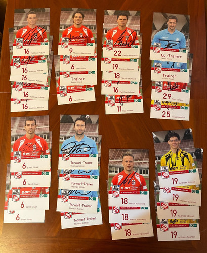 Autogramme rot weiss - autogramme, rot-weiss