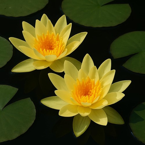 Gelbe seerose für den - seerose,