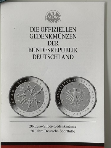 Euro silbermünze brd - 20,