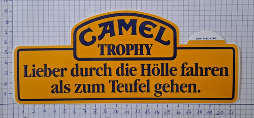 Aufkleber camel trophy - "camel, trophy",