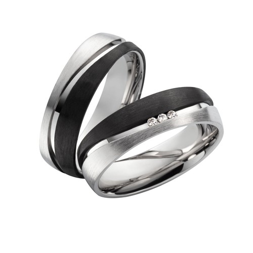 925 silber carbonringe - silber,