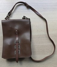 DDR Tasche NVA Kartentasche braun Umhängetasche Leder