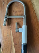 Camargue Spültischarmatur Frost  Chrom, glänzend, weiß - Küche  Spüle Wasserhahn