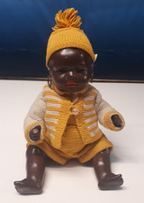 Schwarze Porzellankopfpuppe