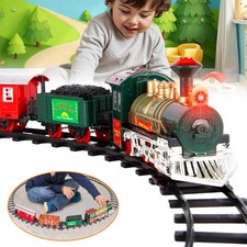 Elektrischer Zug Set für Kinder, Weihnachtszug, Eisenbahn Schienen Zug Spielzeug