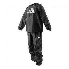 adidas Herren Schwitzanzug Schwarz Sauna Suit Schweissanzug Kickboxen Fitness