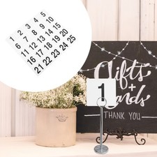 25 Pcs Tischnummernschilder