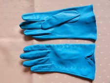 Damen lederhandschuhe blau - damen, lederhandschuhe,