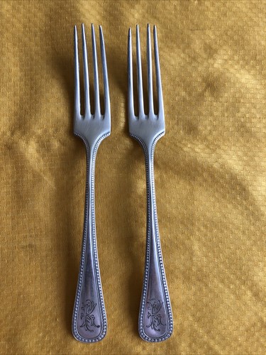 Wmf silber gabel perlrand - wmf,