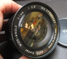 Vivitar 21mm f3.8 Lens with