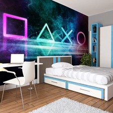 Playstation Neon Gebirge VLIES