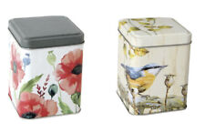 Teedose*Dose*Box*Vogel*Mohnblu