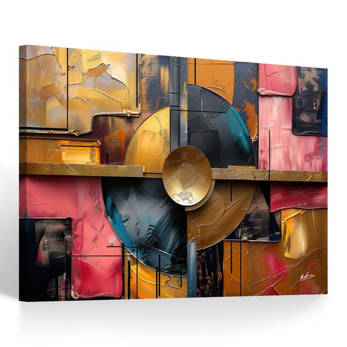 Leinwand bild abstrakt bunt - leinwand,