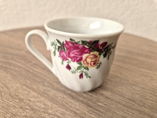 Moccatasse mit Rosendekor