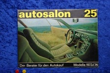 Autosalon in Buchform Nr. 25 (A) Alle Modelle von 1974 Auto Katalog