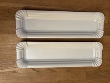 2 Currywurst-Schale weiß
