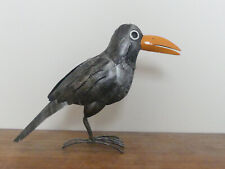 Schwarzer Rabe Vogel Metall