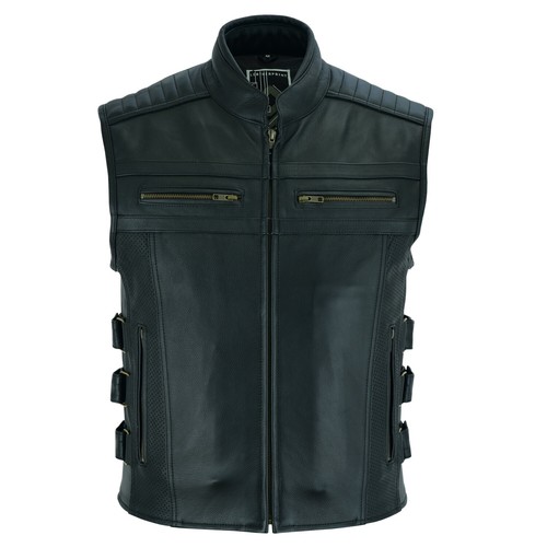 Herren lederweste kutte - herren,