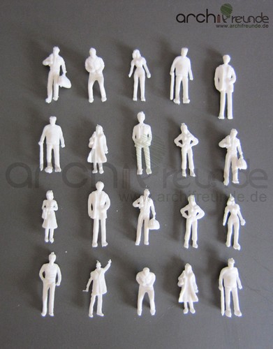 100 modell figuren weiß - 100,