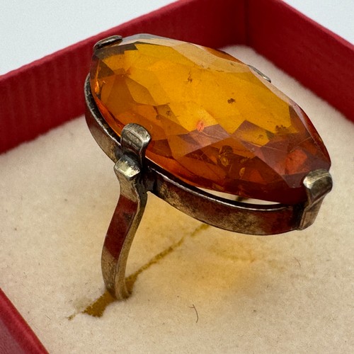 Double ring mit großem - ring,