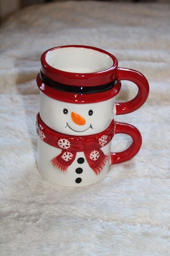 Schneemann tasse aus keramik - schneemann-tasse,