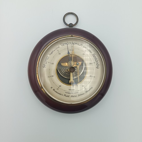 Antikes aneroid barometer holz - antikes,