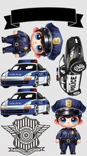 Polizei essbar tortenaufleger - essbar,