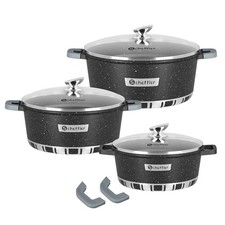 6/8-tlg Aluguss Topfset