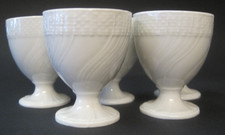 5 Eierbecher KPM NEUOSIER "altweiss" 6 cm