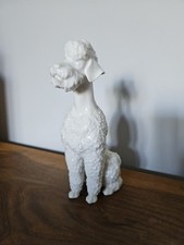 Hutschenreuther "H. Achtziger" Porzellan Figur, Pudel Hund, Hans Achtziger 