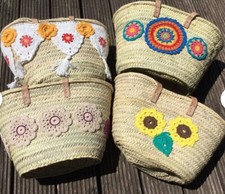 Ibiza Korb Tasche Damen aus