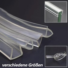 Silikon Kantenschutz Eckschutz Fassungsprofil Glas Dusch Dichtung U-Profil Klar