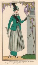 Modeblatt  Grünes Kostüm