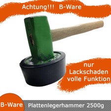 Plattenlegerhammer rund B WARE Lackschaden volle Funktion Plasterhammer 2500 g