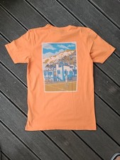 ellesse T-Shirt Tennis Backprint Herren Gr. S/M Orange absolut top! 