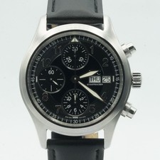 IWC FLIEGERCHRONO AUTOMATIK HERREN UHR 40MM IWC3706 STAHL TOP ZUSTAND