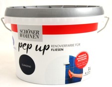 Pep up Renovierfarbe für Fliesen 1 l Hellgrau glänzend